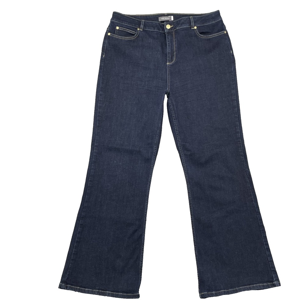Mint Velvet Flare Jeans Women's 18 Dark Academia Western‎ Y2k Cowgirl Rodeo 90's